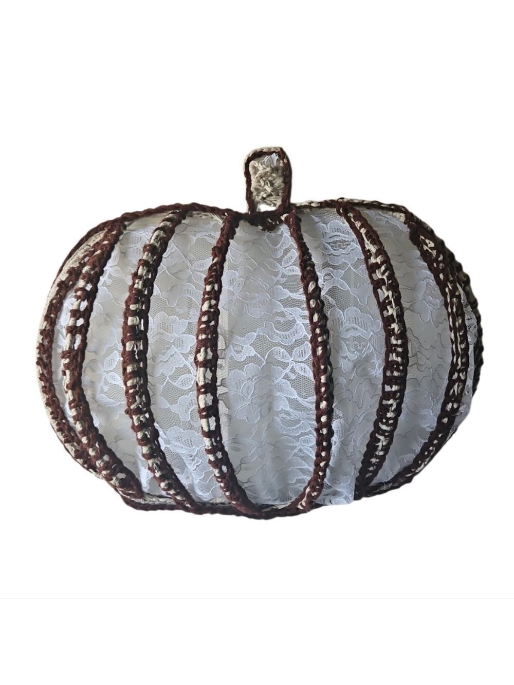 Lace Pumpkin Decor